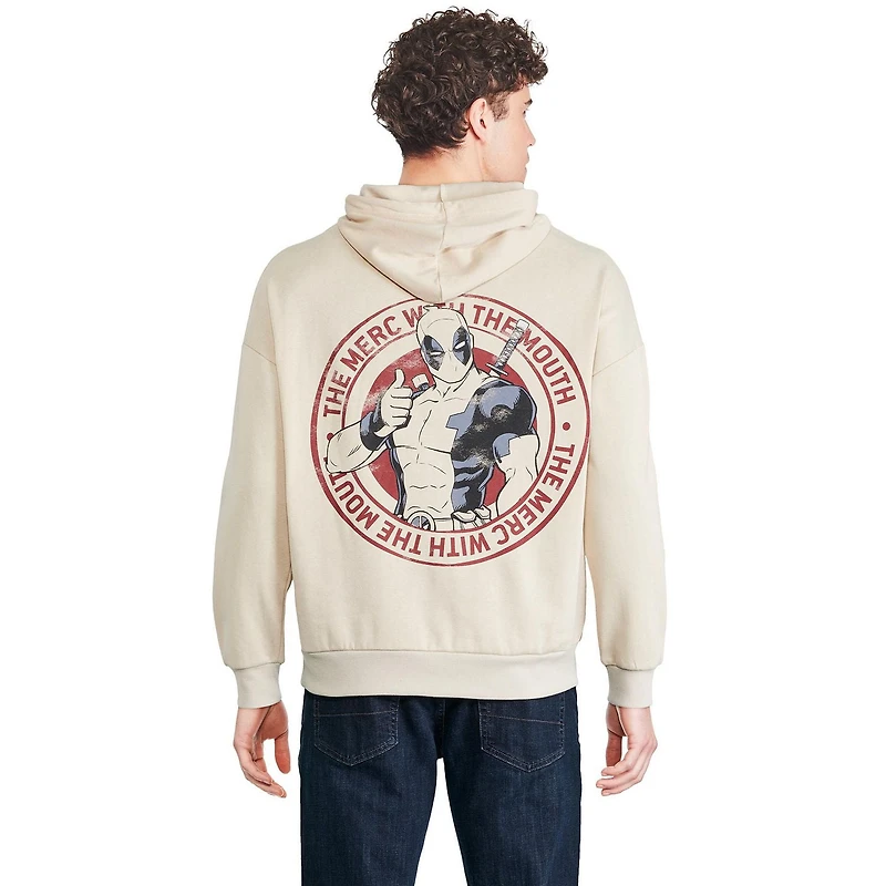 Marvel Men's Deadpool Fleece Hoodie, Sizes S-XL