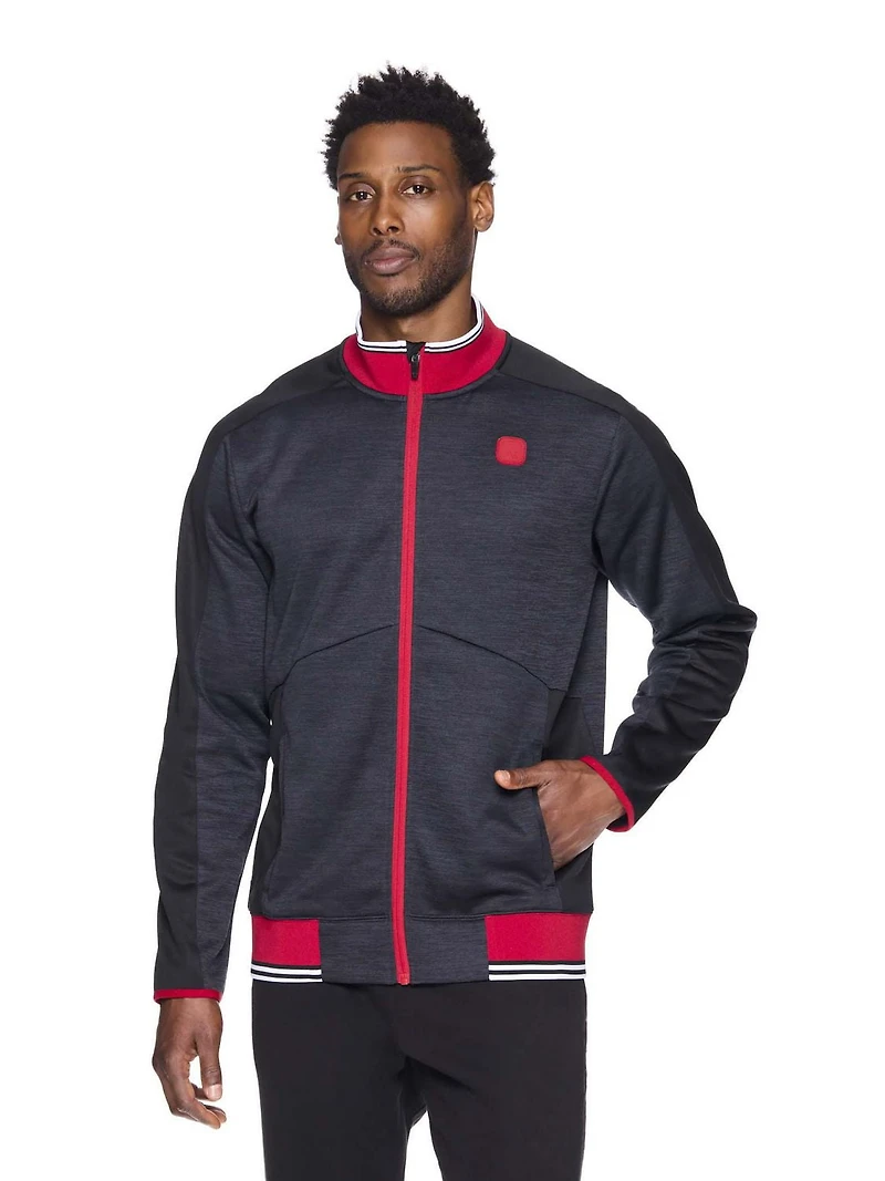 AND1 Men's Dribble Weave Mock Neck Jacket