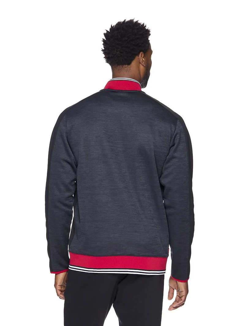 AND1 Men's Dribble Weave Mock Neck Jacket