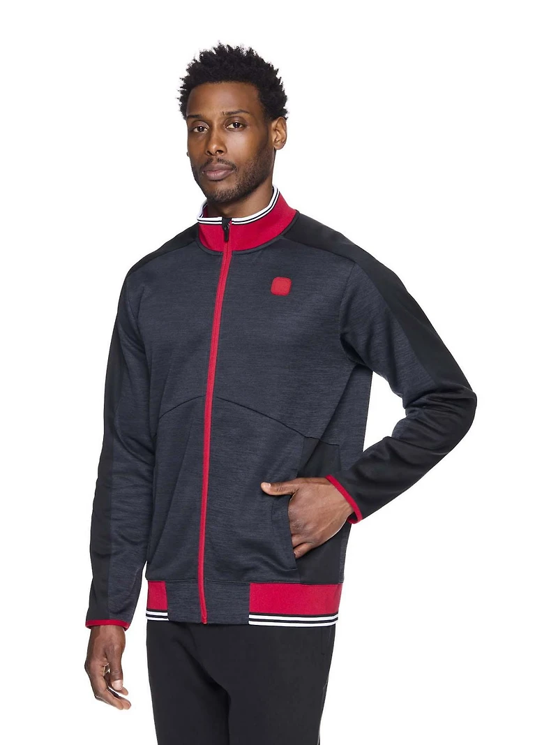 AND1 Men's Dribble Weave Mock Neck Jacket