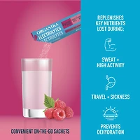 ORGANIKA Electrolytes Wild Raspberry On- the- Go Sachets, 20 x 3.5G Sachets