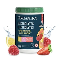 Organika Electrolytes Collagen Lemonberry 360g, Maximum hydration with essential nutrients