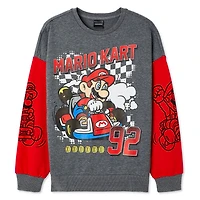 Nintendo Boys' Mario Kart Sweatshirt, Sizes XS-XL
