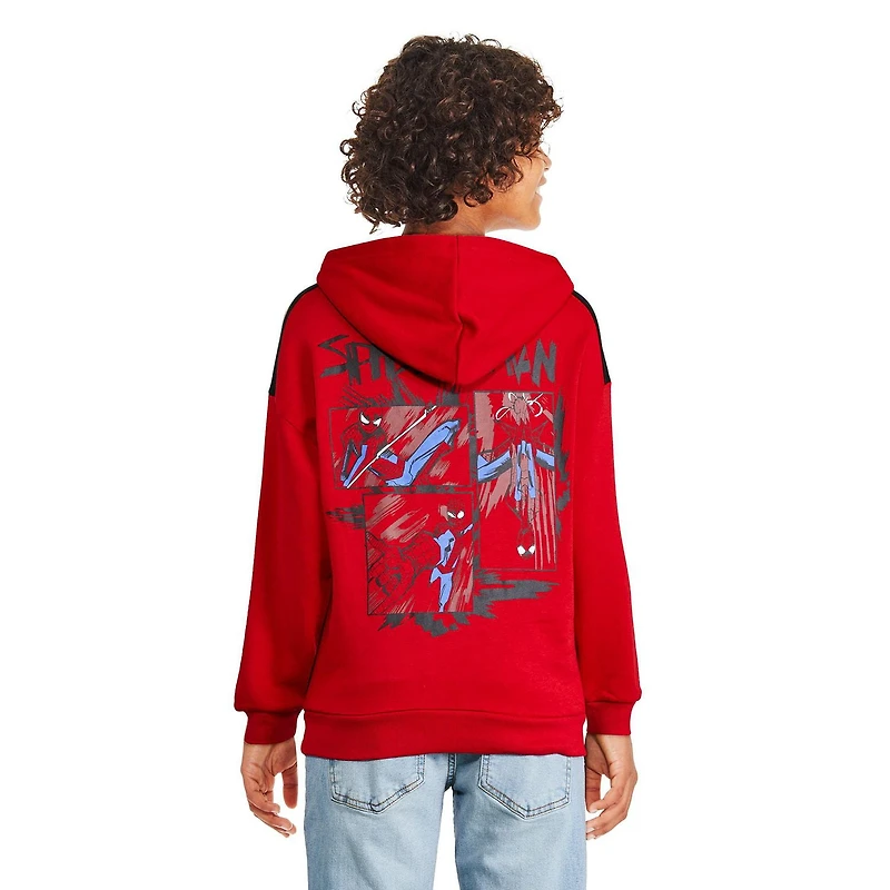 Haut à capuchon avec pochette Spider-Man Marvel pour garçons Tailles TP–TG