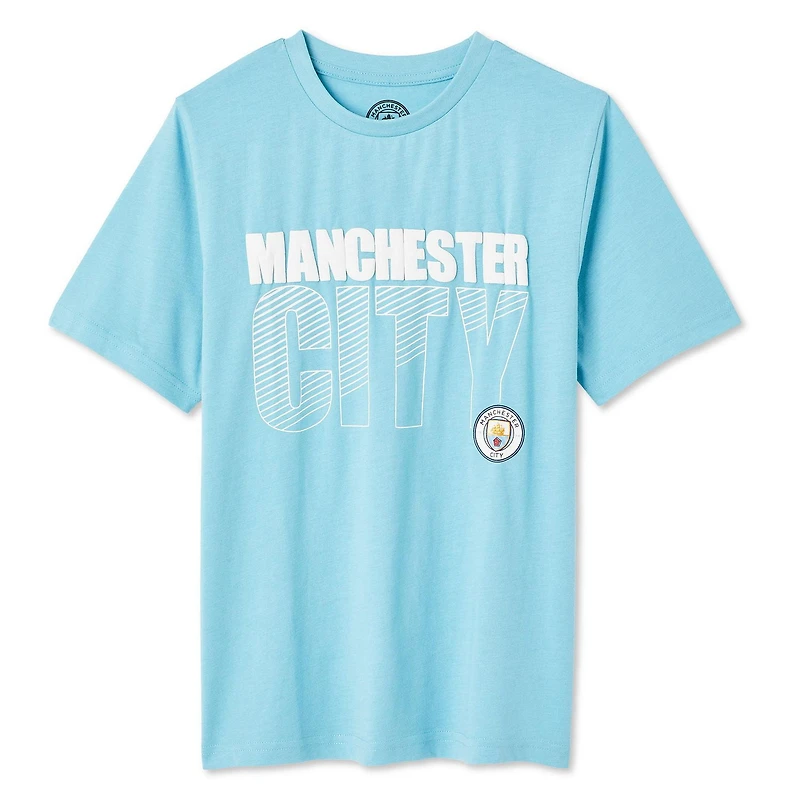 Manchester City Boys' Short Sleeve Tee, Sizes XS-XL