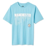 Manchester City Boys' Short Sleeve Tee, Sizes XS-XL