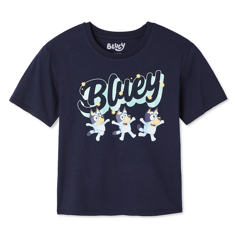 T-shirt à manches courtes Bluey pour filles