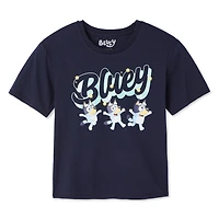 T-shirt à manches courtes Bluey pour filles