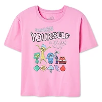 Disney Girls' Inside Out 2 Short Sleeve Tee, Sizes XS-XL