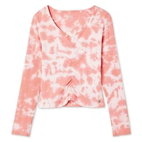 Justice Girls' Cinched Rib Top, Sizes XS-XL