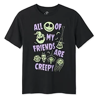 Disney Boys' The Nightmare Before Christmas Short Sleeve Tee, Sizes XS-XL