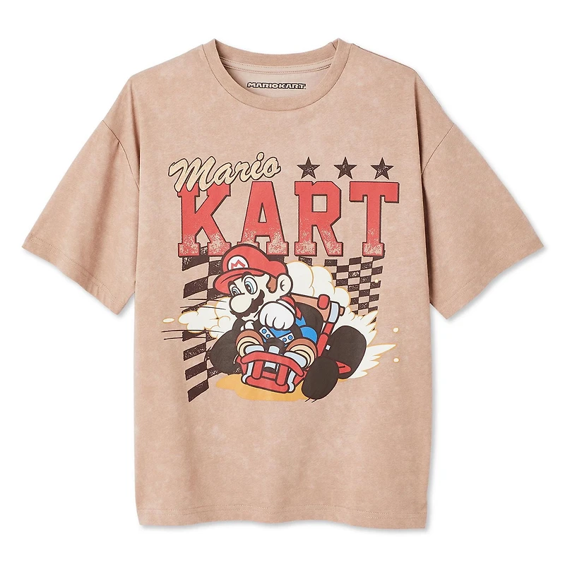 Nintendo Boys' Mario Kart Washed Tee
