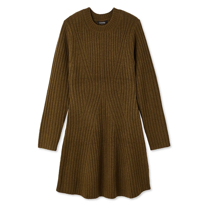 George Women's Flared Sweater Dress, Sizes XS-XXL