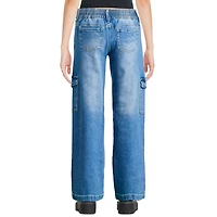 Justice Girls' Belted Cargo Jean