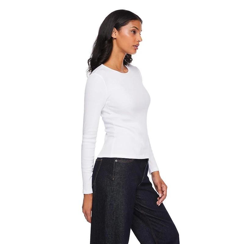 George Women's Long Sleeve Rib Tee, Sizes XS-XXL
