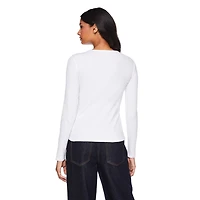 George Women's Long Sleeve Rib Tee, Sizes XS-XXL
