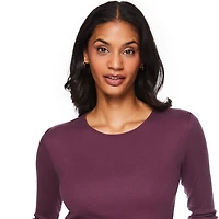 George Women's Long Sleeve Rib Tee, Sizes XS-XXL