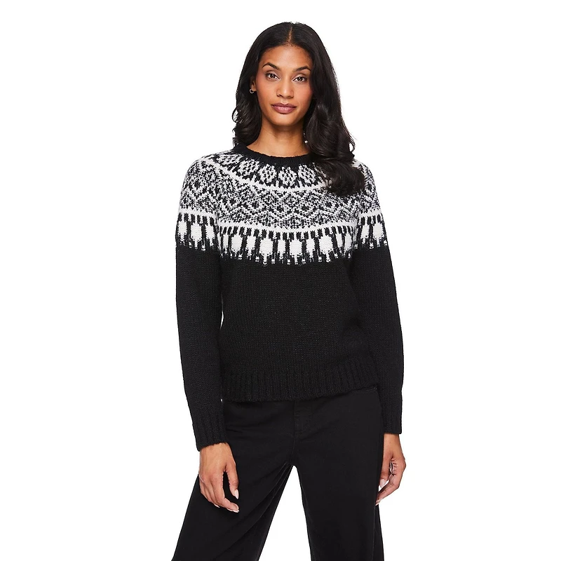 George Women's Fair Isle Sweater, Sizes XS-XXL