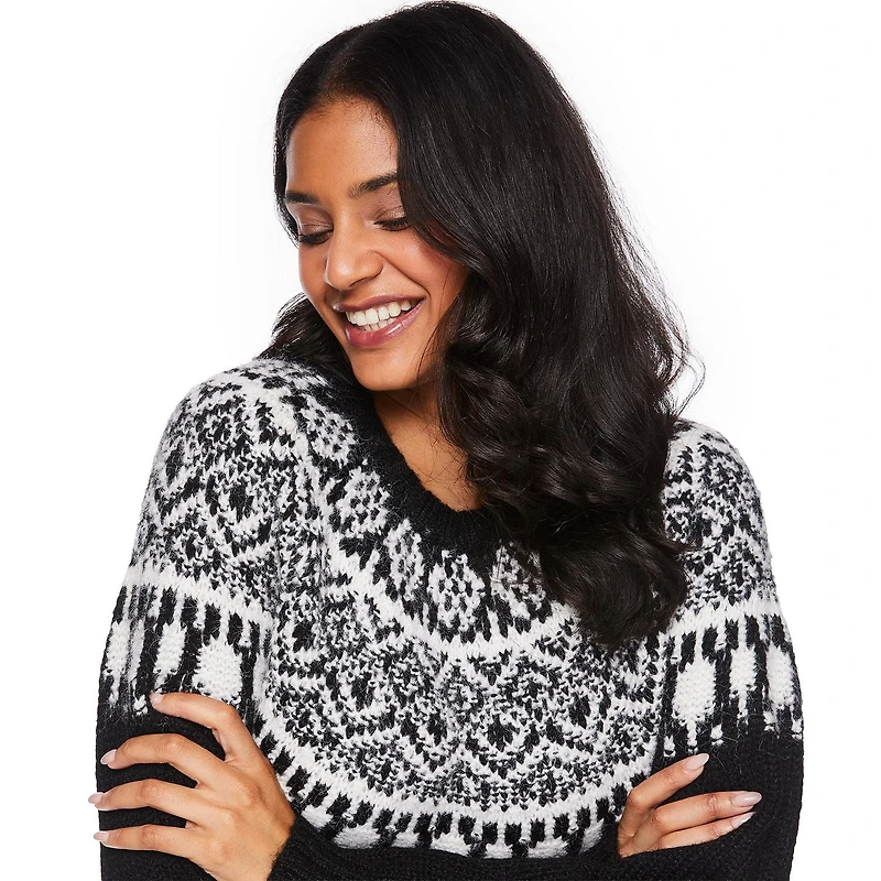 George Women's Fair Isle Sweater, Sizes XS-XXL