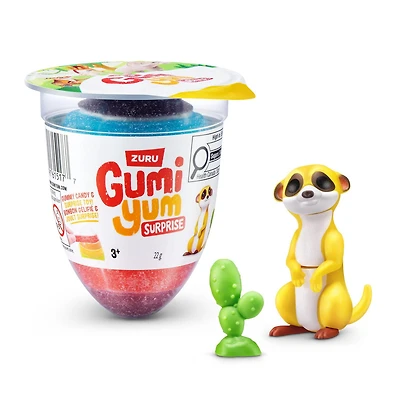 Gumi Yum Surprise Wildlife 22g Gummy and Toy Product Girls & Boys Aged 4-10 Years