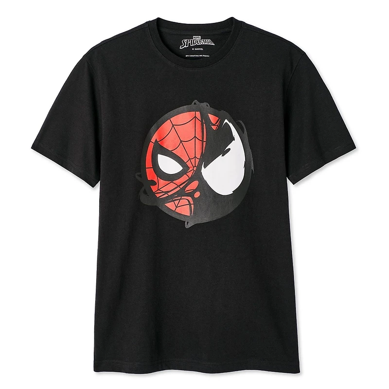 T-shirt Spider-Man Marvel pour hommes Tailles TP–TG