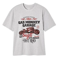 T-shirt à manches courtes Gas Monkey Garage pour hommes Tailles P-TG