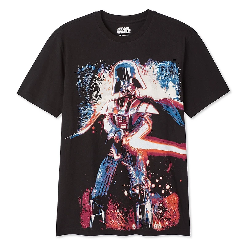 T-shirt luminescent dans le noir Darth Vader La Guerre des étoiles pour hommes
