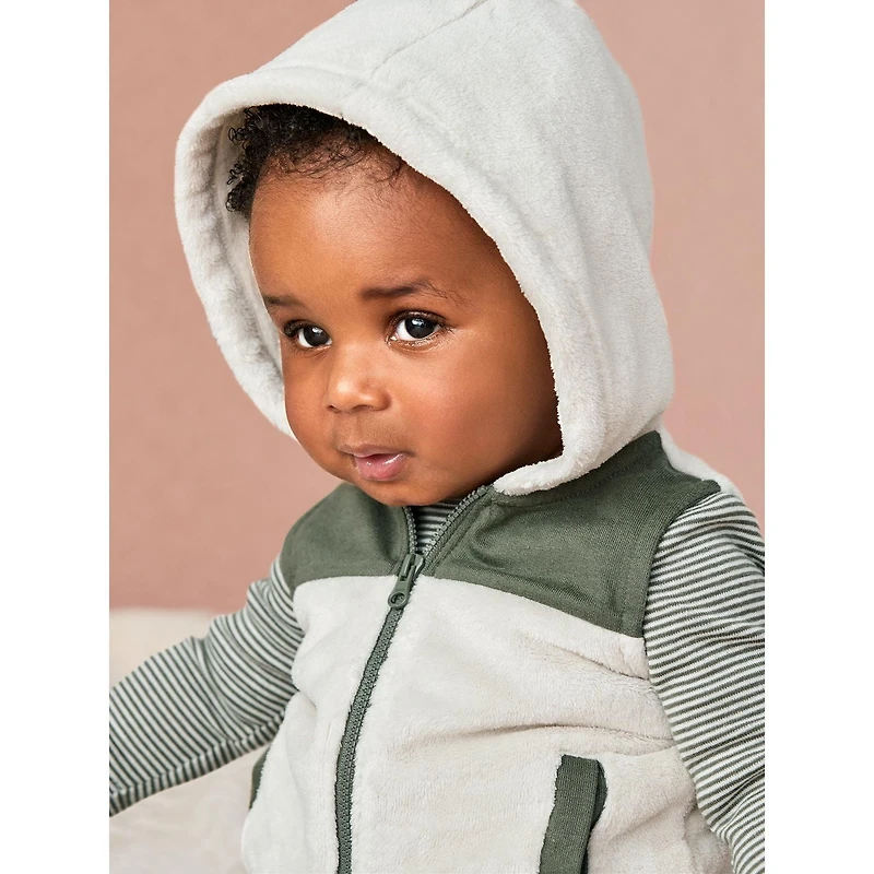Carter's Child of Mine ensemble de gilet pour bébé garçon - Rayures brunes
