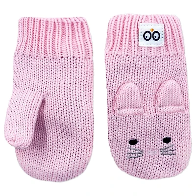 ZOOCCHINI - Mitaines d'hiver en tricot - pour bébé tout-petit filles - Double épaisseur - Doublure polaire