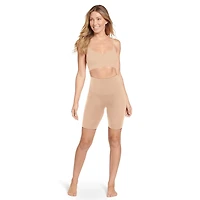 Short mi-cuisse à taille mi-haute avec effet lissant