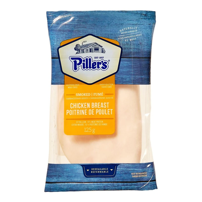 Poitrine de poulet fumée Piller’s en tranches 125g