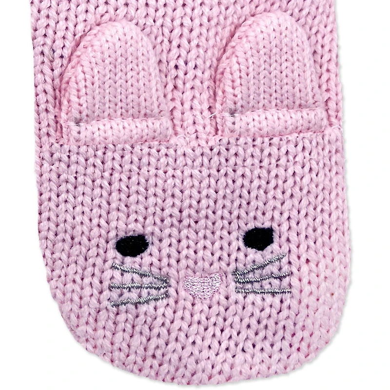 ZOOCCHINI - Mitaines d'hiver en tricot - pour bébé tout-petit filles - Double épaisseur - Doublure polaire