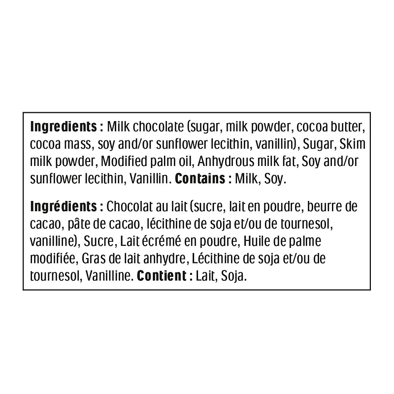 Kinder Chocolat Mini T16 Chocolat au lait - Garniture au lait
