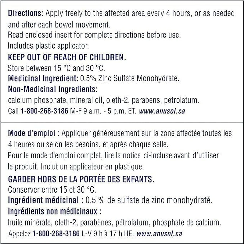 Anusol Multi-Symptom Hemorrhoid Pain Relief Ointment, 30g