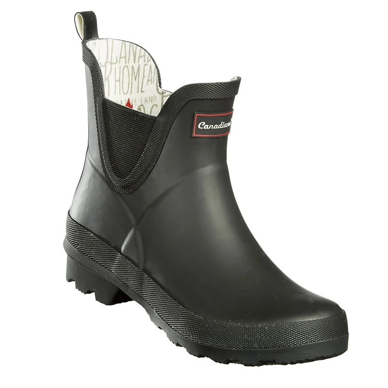 Canadiana Women's Checkers Rain Booties