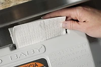 Foundations Surface Mount Stainless Frameless Clad Baby Changing Station