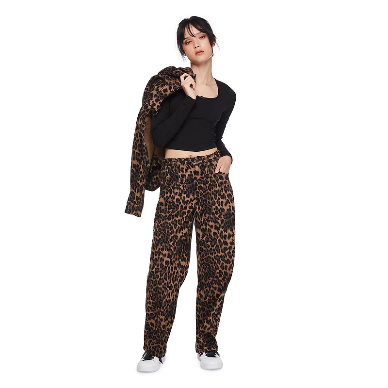 My Sister's Closet Girls' All-Over Leopard Printed Oversized Shacket