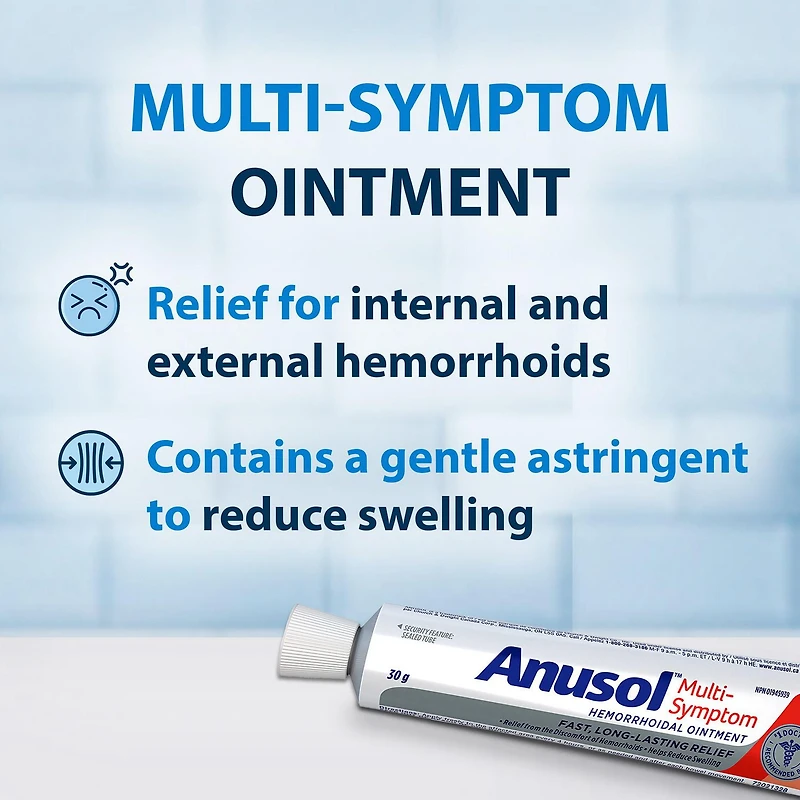 Anusol Multi-Symptom Hemorrhoid Pain Relief Ointment, 30g