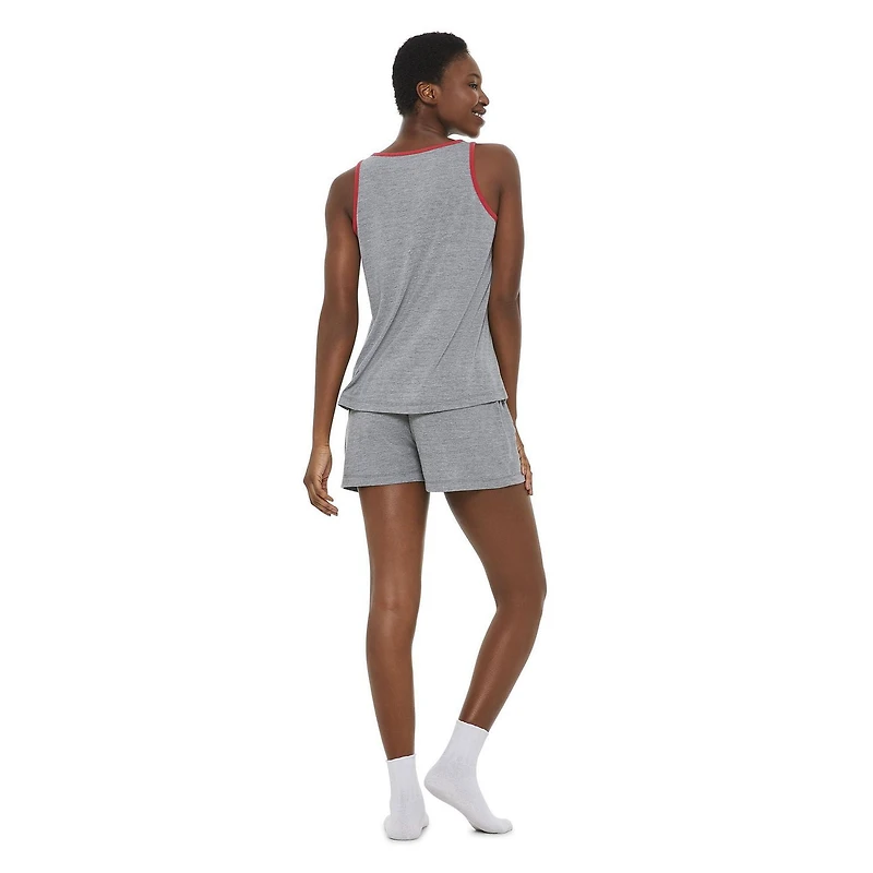 LOVE Ellen DeGeneres Women's Tank and Boxer Short Pajamas 2-Piece Set
