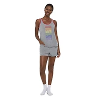 LOVE Ellen DeGeneres Women's Tank and Boxer Short Pajamas 2-Piece Set