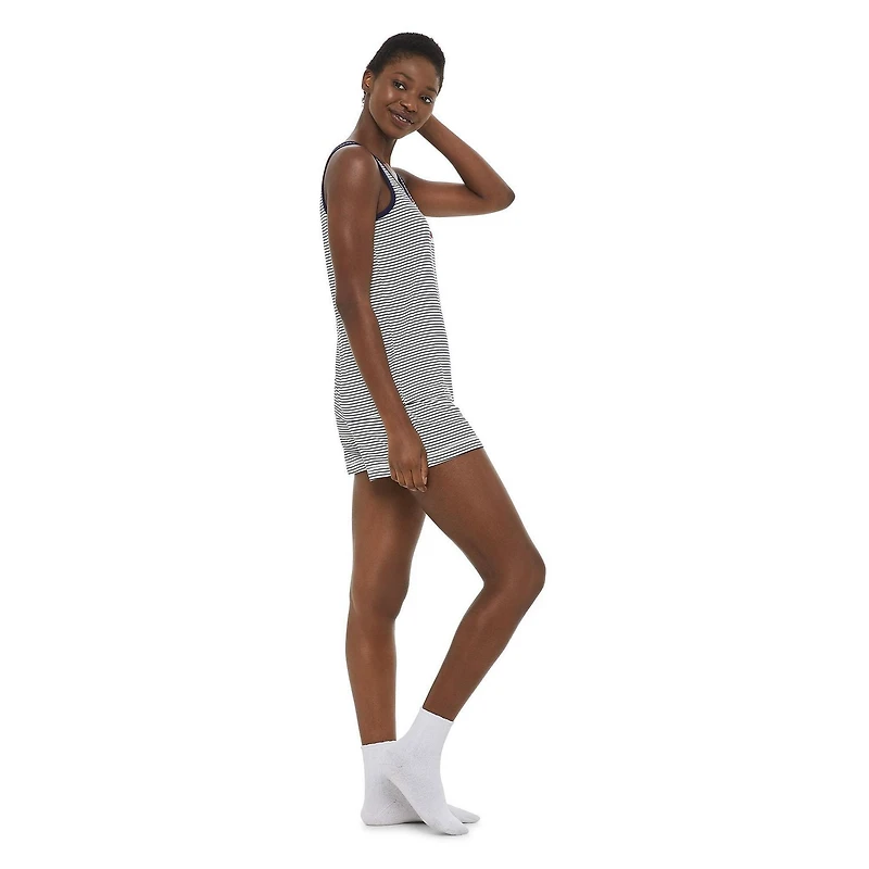 LOVE Ellen DeGeneres Women's Tank and Boxer Short Pajamas 2-Piece Set