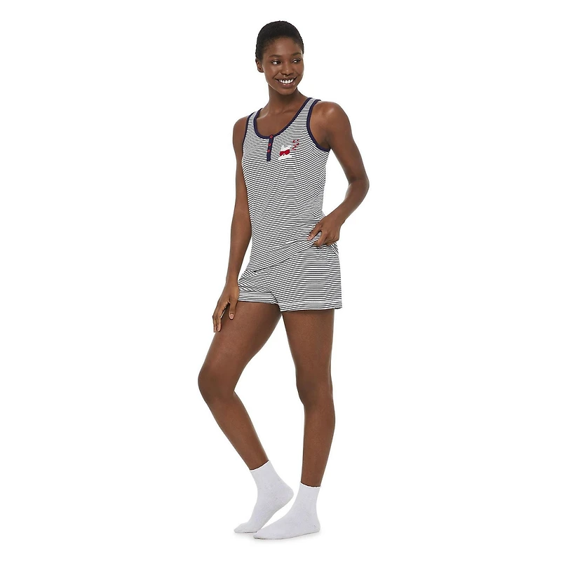 LOVE Ellen DeGeneres Women's Tank and Boxer Short Pajamas 2-Piece Set