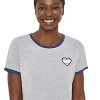 Pyjama 2 pièces avec t-shirt et pantalon LOVE Ellen DeGeneres pour femmes