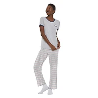 Pyjama 2 pièces avec t-shirt et pantalon LOVE Ellen DeGeneres pour femmes