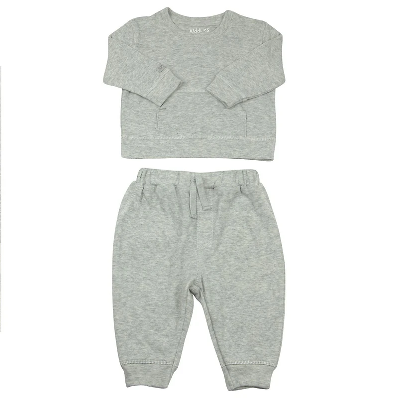 Juddlies Designs - Bébé, Tout-petit - Collection Respirez EZE - Ensemble de jogging deux pièces en coton