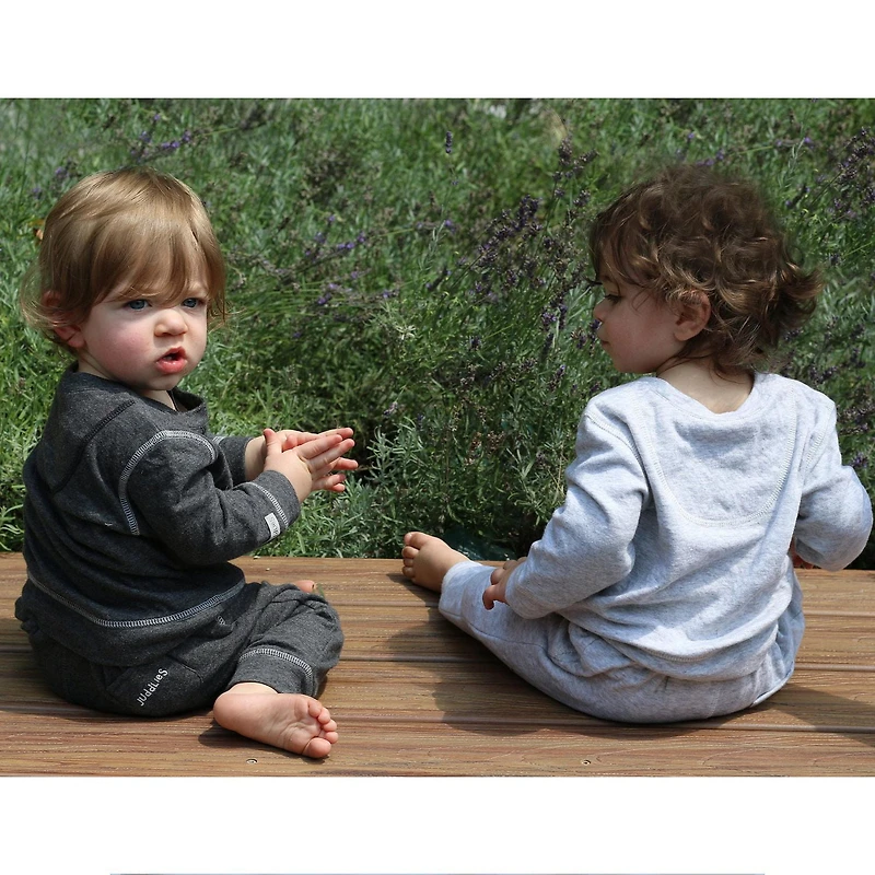 Juddlies Designs - Bébé, Tout-petit - Collection Respirez EZE - Ensemble de jogging deux pièces en coton