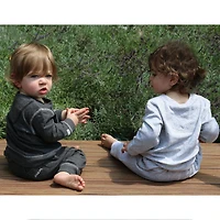 Juddlies Designs - Bébé, Tout-petit - Collection Respirez EZE - Ensemble de jogging deux pièces en coton