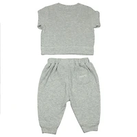 Juddlies Designs - Bébé, Tout-petit - Collection Respirez EZE - Ensemble de jogging deux pièces en coton