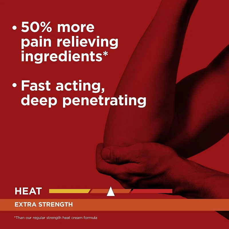 RUB A535 Muscle & Joint Pain Relief Heat Cream, Extra Strength