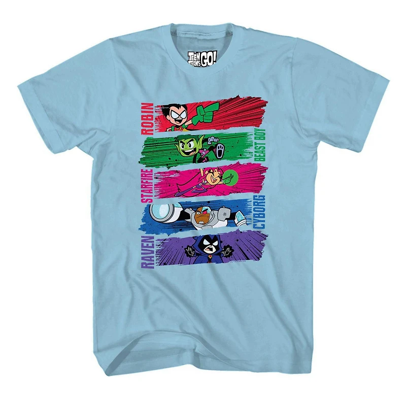 Teen Titans Go! Panels Short Sleeve T-Shirt